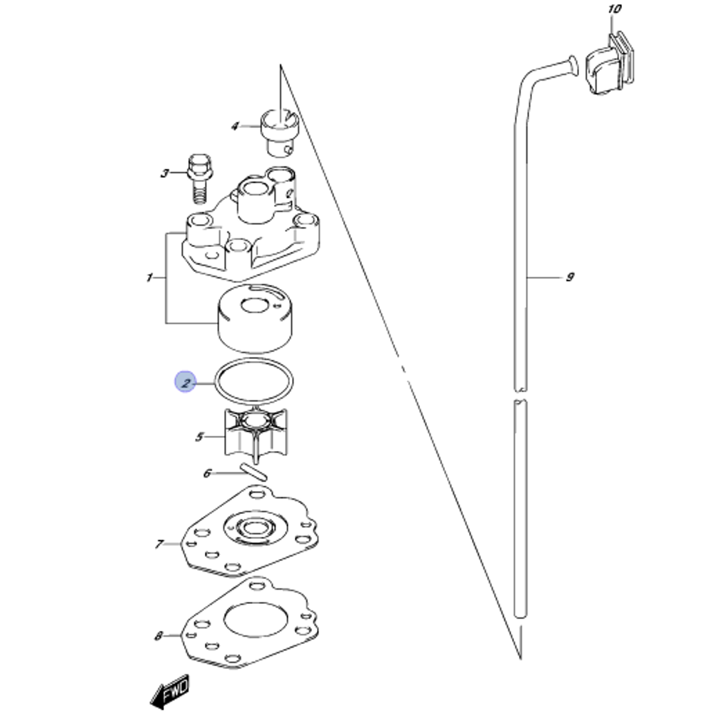 Кольцо уплотнительное 09280-33005-000
