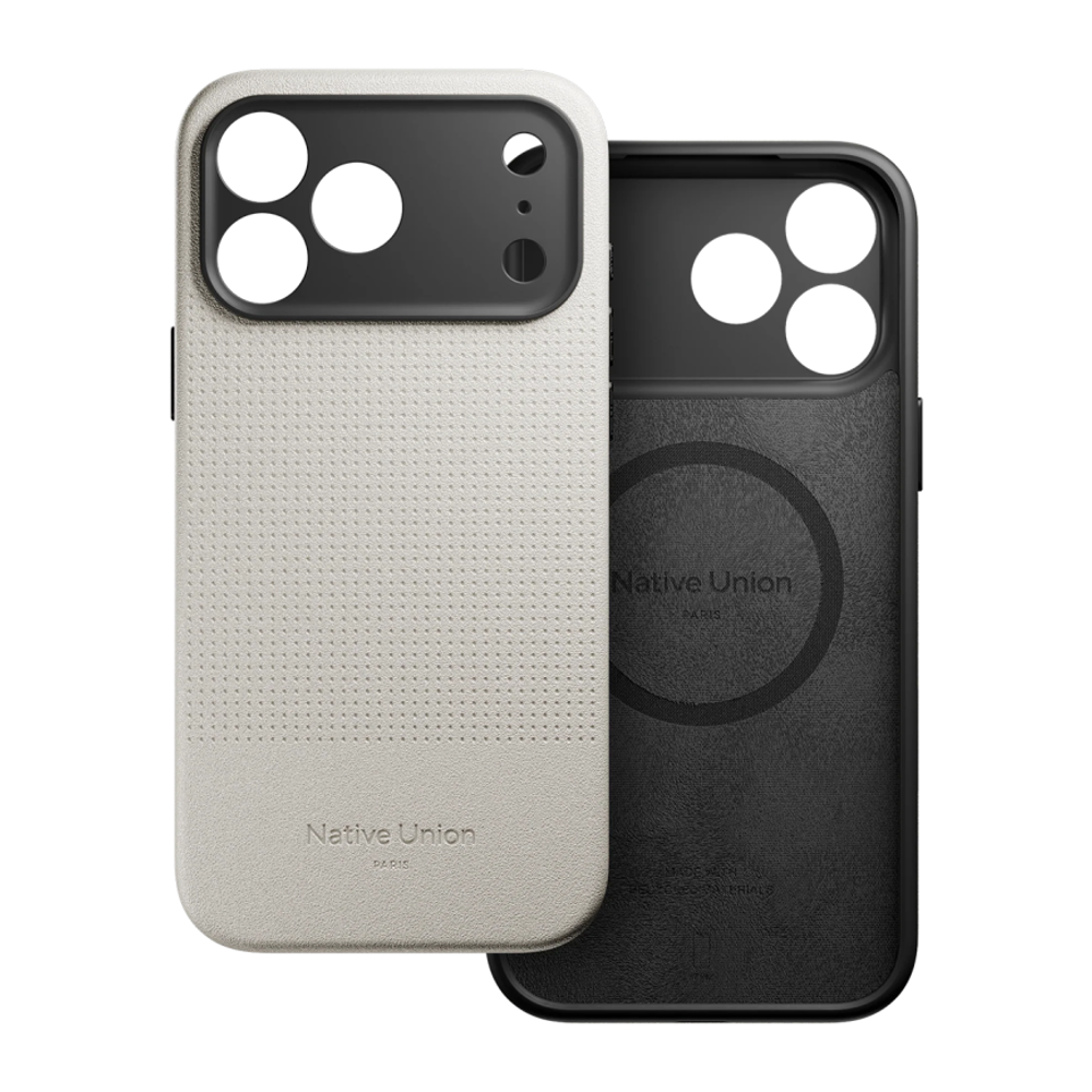 Кожаный чехол MagSafe Native Union Active Case для iPhone 17 Pro Max Текстурированный гибридный чехол из экокожи с защитой камеры, повышенным уровнем защиты при падении и сенсорной накладкой для Контроллера камеры