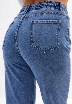 Джинсы на резинке больших размеров