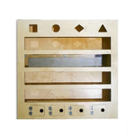 Настенный модуль с объемными телами и зеркалом Сортер