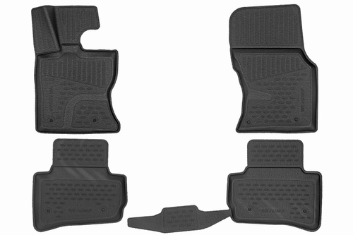 Коврики Premium, 3D в салон LAND ROVER Range Rover Velar, 2017- , 4шт., (непревзойденный стиль, полиуретан, чёрные) Element.TRIUMF.3D01781210