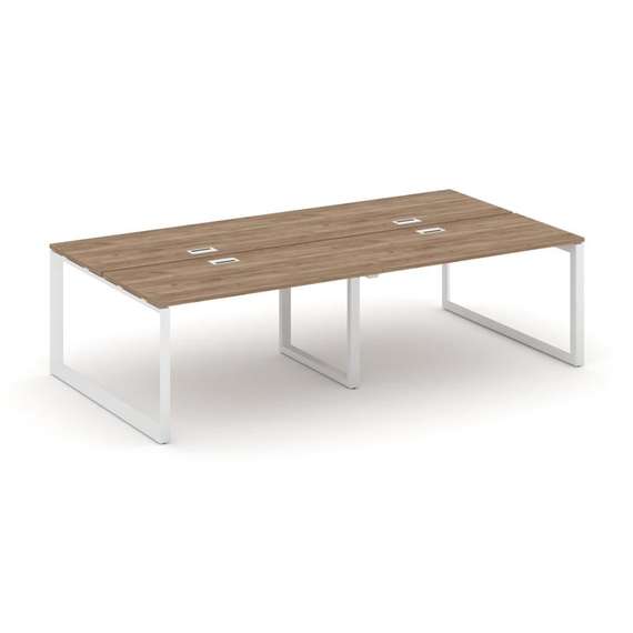 Style Project Рабочая станция двухсторонняя SN-59O.DRS-041 Дуб Табак/Металл Белый/Белый Заглушка 196