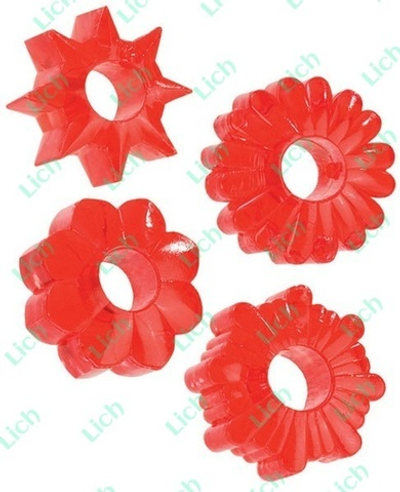 Комплект из четырех алых колец BASIC