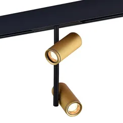 ST808.236.16 Магнитный трековый светильник Золотистый LED 1*16W 3000K 1 100Lm Ra>90 36° IP20 D45xH24 СКАЙЛАЙН 48V
