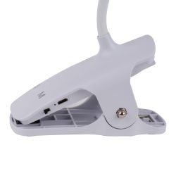 ULM-D601 8W-3000-6000K-DIM WHITE Светильник настольный светодиодный прищепка. Сенсорный выключатель. Диммер. Белый. TM Uniel