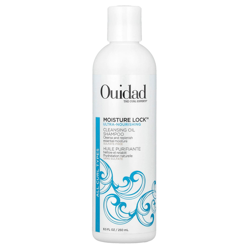 Ouidad, Moisture Lock ™, очищающий масляный шампунь, для всех типов локонов, 250 мл (8,5 жидк. Унции)