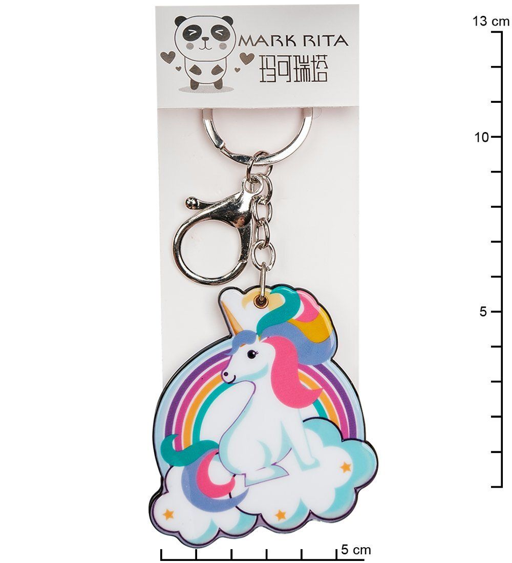 MR-165 Брелок с зеркальцем «Радужный единорог» Mark Rita
