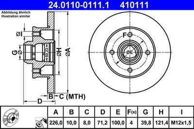 ATE - 24011001111-ATE - Brake Disc