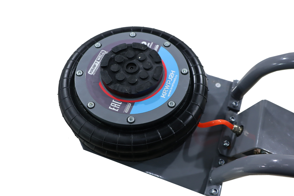 KraftWell KRWPJ2H Домкрат переносной пневматический г/п 2 т.