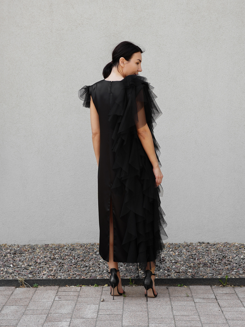 Платье "Для ковровой дорожки" в черном