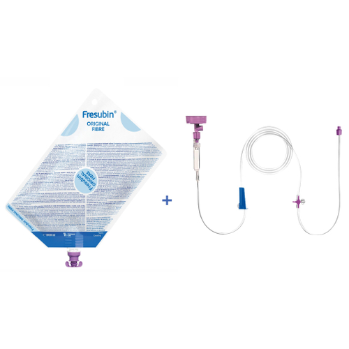 Фрезубин Оригинал с пищевыми волокнами 1000 мл + Гравитационная система для введения питания