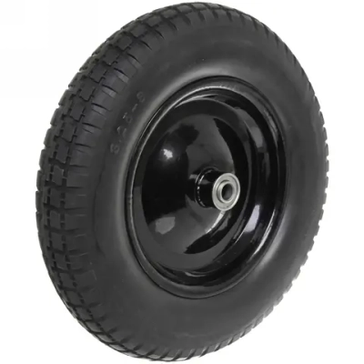 Колесо к тачке 13» 3,25/3,00-8 (ось 16мм) вспененный полиуретан