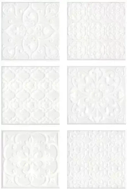 Плитка керамическая настенная Kerama Marazzi Суррей белый глянцевый 20x20см 22шт. (0,88 м2) для ванной, для кухни
