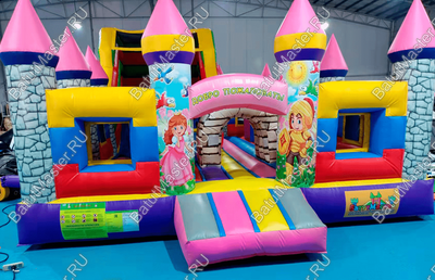 Коммерческий надувной батут "Замок средневековья"