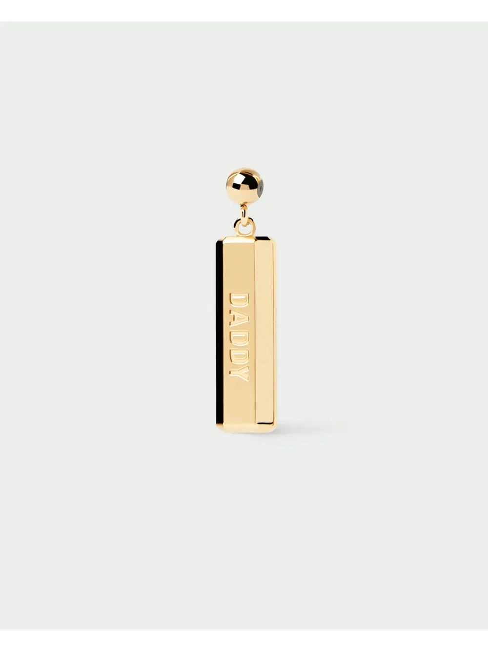 Подвеска-шарм Daddy серебро 925 пробы покрытое золотом