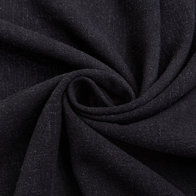 Лен-вискоза, 220 гр/м2, 135 см, чёрный