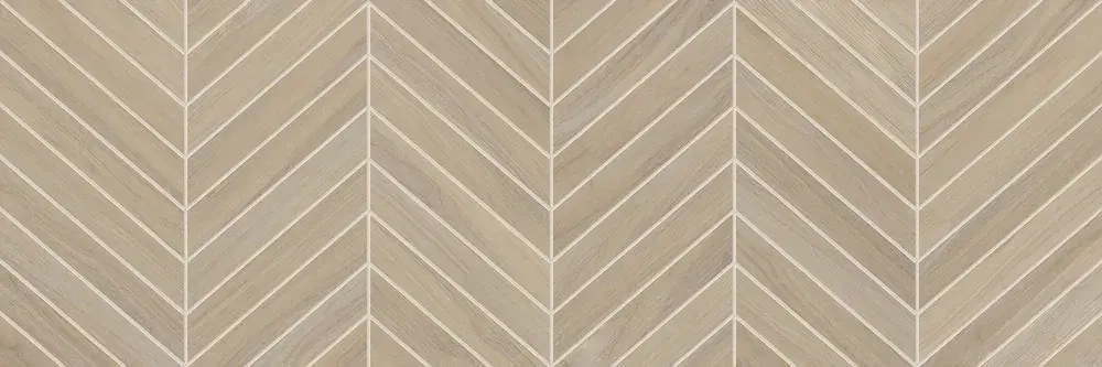 Настенная плитка Alma Ceramica TWU11TOK414 Tokio 200x600 бежевая глянцевая под дерево с орнаментом