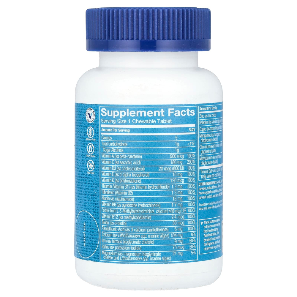 The Vitamin Shoppe, Жевательные бариатрические мультивитамины, тропические ягоды, 60 жевательных таблеток
