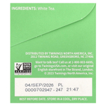 Twinings, Чистый белый чай, 20 чайных пакетиков, 30 г (1,06 унции)