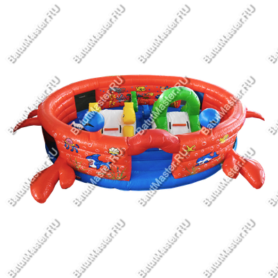 Коммерческий надувной батут "Крабик"