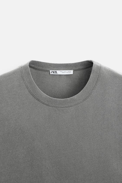 ZARA ФУТБОЛКА БЕЗ РУКАВОВ, ТЕМНЫЙ АНТРАЦИТ