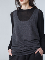 Майка унисекс "Серость". Серый меланж