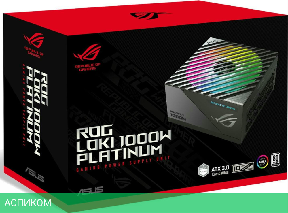 Блок питания ASUS ROG-LOKI-1000P-SFX-LGAMING (90YE00N1-B0NA00)