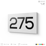 Номер на дверь 275, табличка на дверь для офиса, квартиры, кабинета, аудитории, склада, белая 120х70 мм, Айдентика Технолоджи