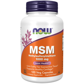 Now Foods MSM 1000 mg 120 veg capsules, MCM (Метилсульфонилметан)