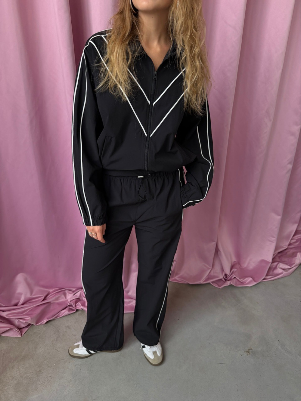 Спортивный костюм Девяностые черный