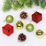 Набор украшений «Яркая зима» 19.5*8*8 см (20 предметов), Мультицвет