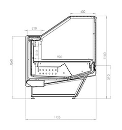 Витрина холодильная KIFATO БЕРЛИН 3750