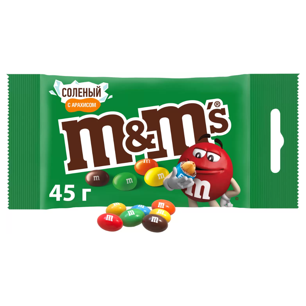Драже M&Ms Соленый с арахисом 45 гр