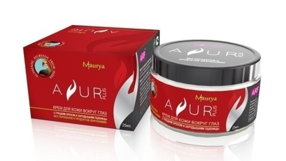 Крем для век Ayur Plus Maurya Аюр Плюс с грецким орехом и зародышами пшеницы 50 мл.