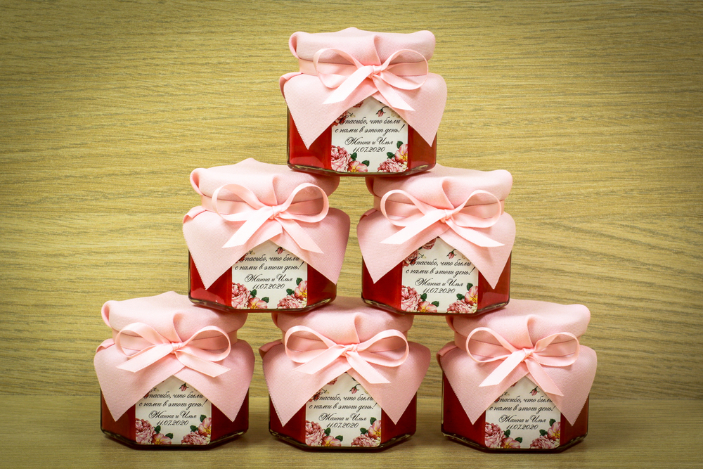 Бонбоньерка с крем-медом на свадьбу