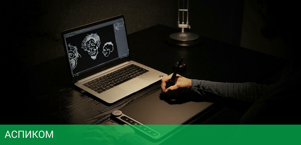 Графический планшет Huion Inspiroy Dial (Q620M)