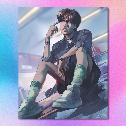 Арт принт / igyx_art / STRAY KIDS / Джисон #8