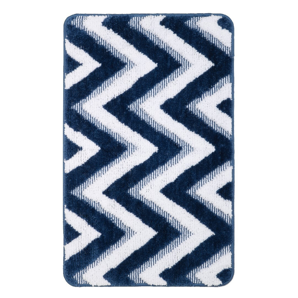 "RIVER" Коврик для ванной 1-ый темно-синий (50х80см) FX-5004M