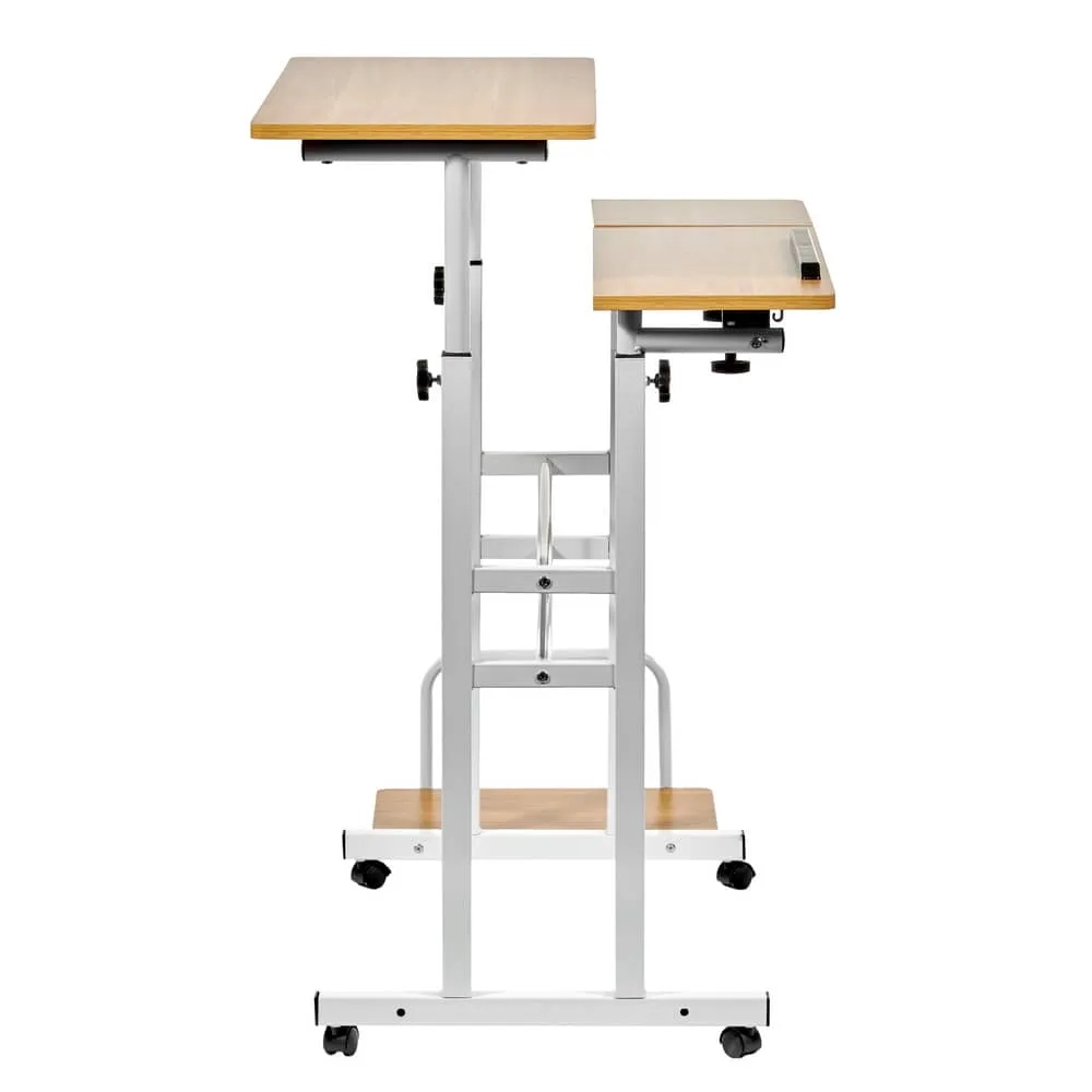 Стол Bradex Home многофункциональный Shuttle 80х58х80-130см, светлое дерево, белый