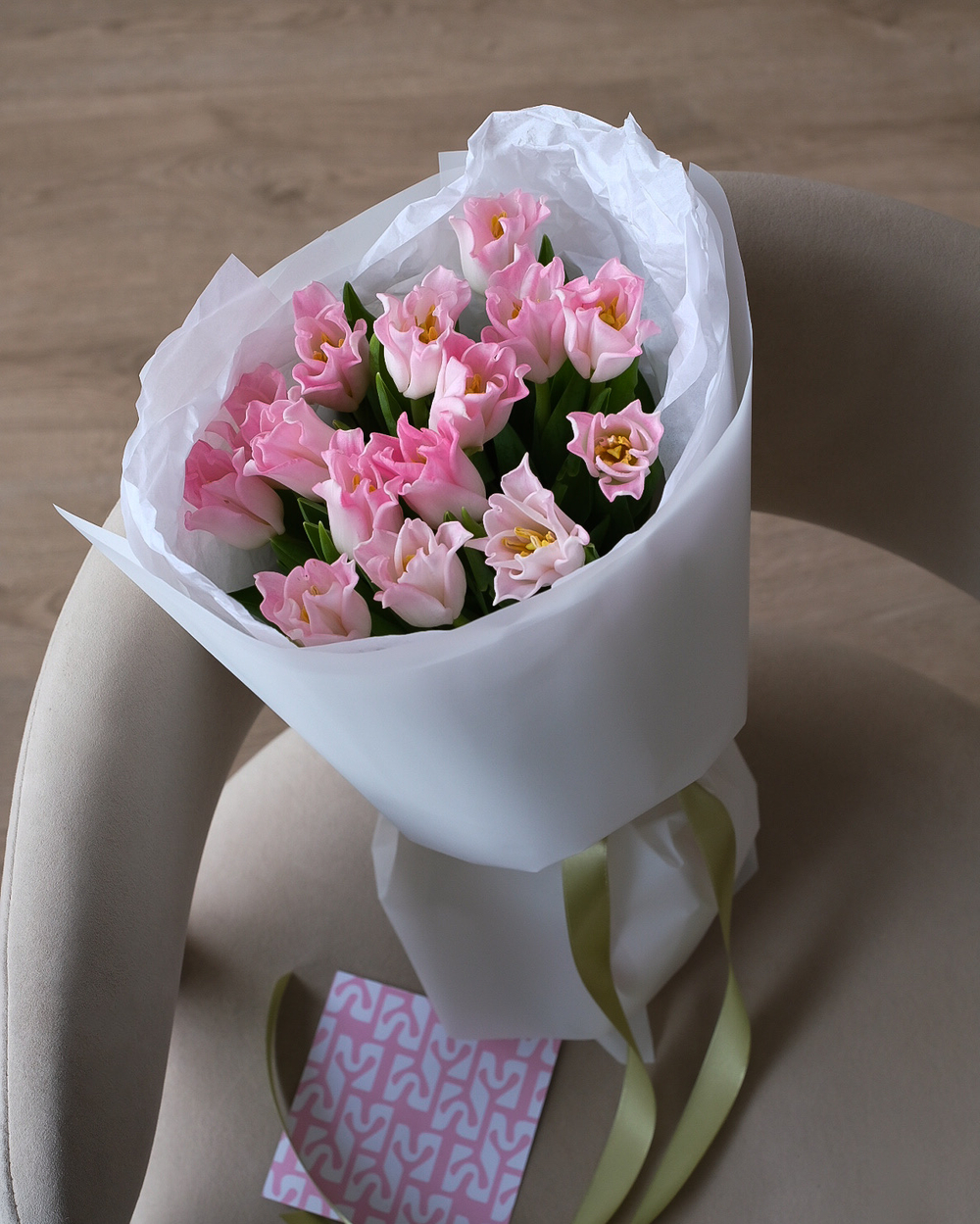 Моно из 15 пионовидных тюльпанов Краун ов Династи