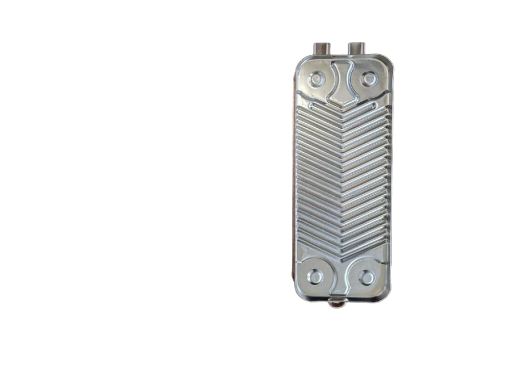 Теплообменник вторичный Bosch 2000W,6000W,Buderus Logamax 24 пл.