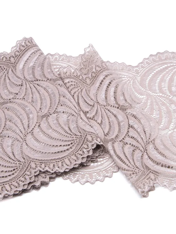 1361 Кружево эластичное 19.5 см, Италия, кофе с молоком 030