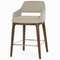 Полубарный стул Lord 65 см, бежевая обивка, ножки орех