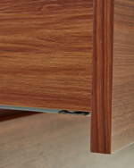 Vedrana Комод с 3 ящиками из орехового шпона со стальными ножками 110 x 75 см