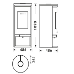 Печь-камин PANADERO Sydney