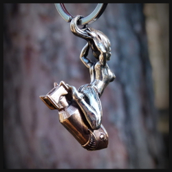 Брелок для ключей "Бетти" , биметалл