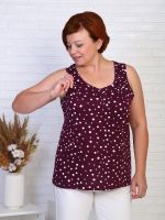 Сюжет - майка бордо Iv-capriz