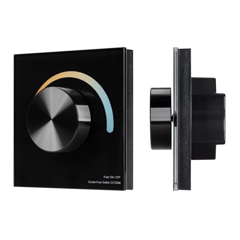 Панель SMART-P20-MIX-G-IN Black (12-24V, 4x3A, Rotary, 2.4G) (Arlight, IP20 Пластик, 5 лет) 033762