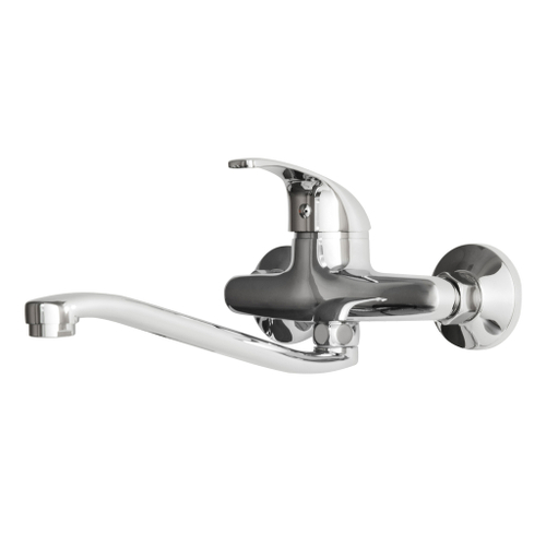 Смеситель для кухни 40к F4629-B FRAP настенный (повор. S-излив, хром, силумин)