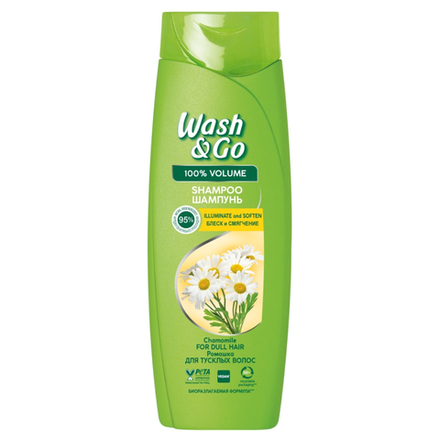 Шампунь Wash&Go Блеск и смягчение 180 мл